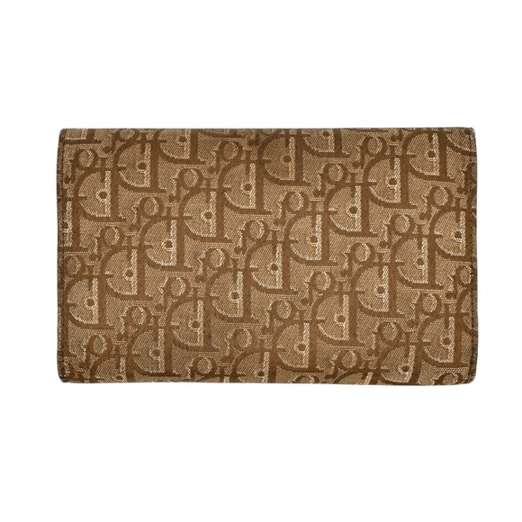 Vintage Christian Dior Brown Tri-Fold Saddle Wallet - Picture 6 of 15